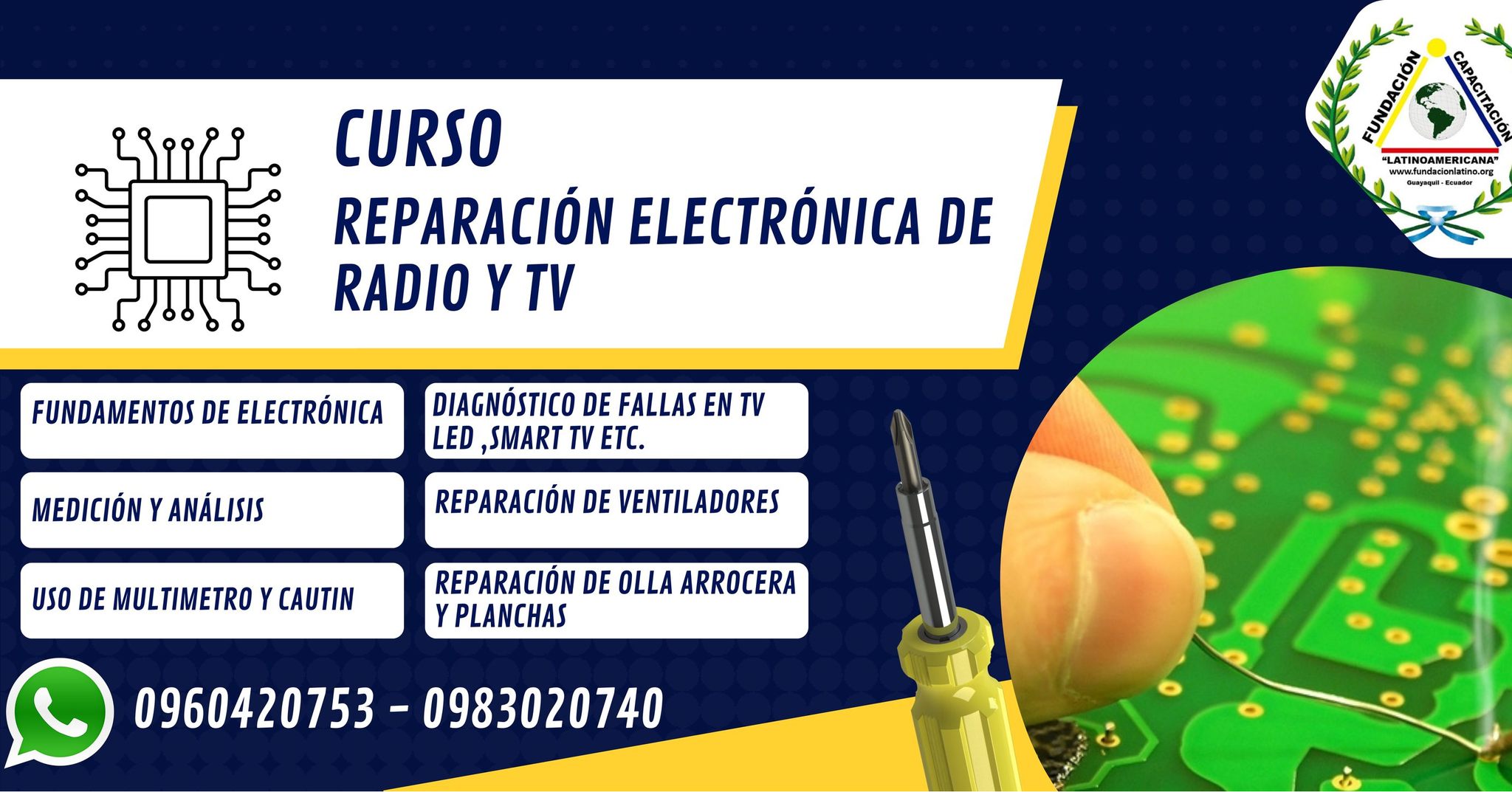 Curso Electrónica Radio y TV Guayaquil