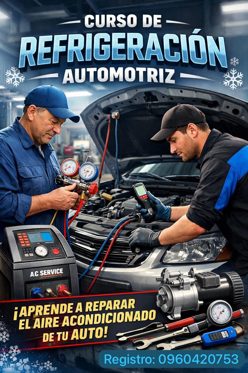 Curso Aire Acondicionado Automotriz Guayaquil